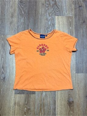 Sideout Orange Short Sleeve Tee - Casual Women's Crewneck